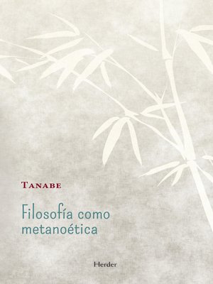 cover image of Filosofía como metanoética